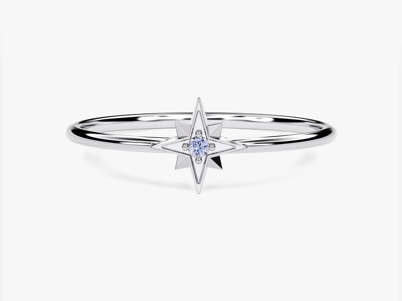 Starburst Alexandrite Birthstone Ring