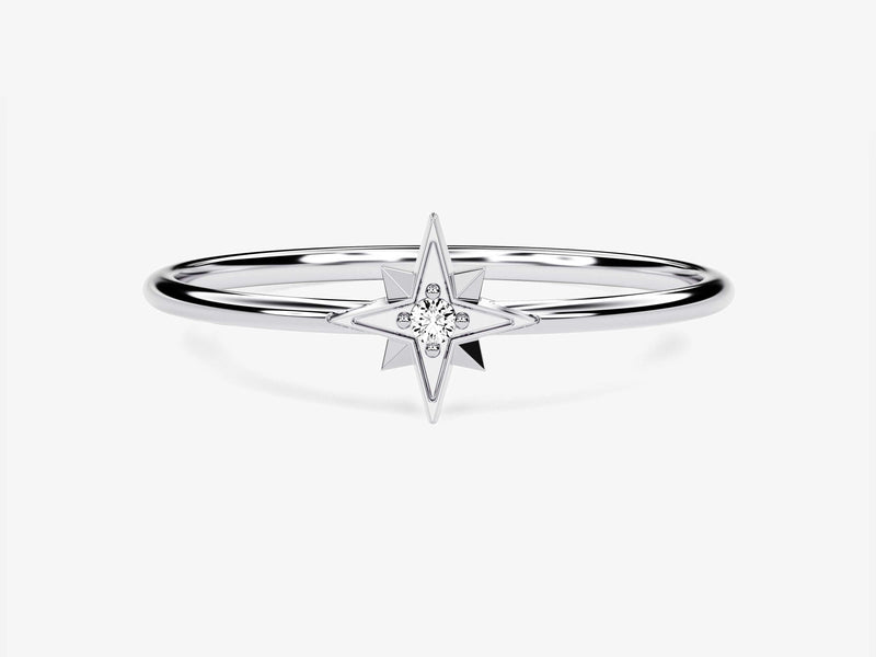 Starburst Diamond Birthstone Ring