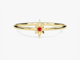 Starburst Ruby Birthstone Ring