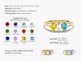 Oval Family Birthstone Ring