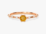 Citrine Birthstone Promise Ring