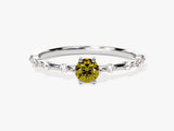 Peridot Birthstone Promise Ring