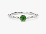 Emerald Birthstone Promise Ring