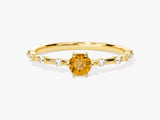 Citrine Birthstone Promise Ring