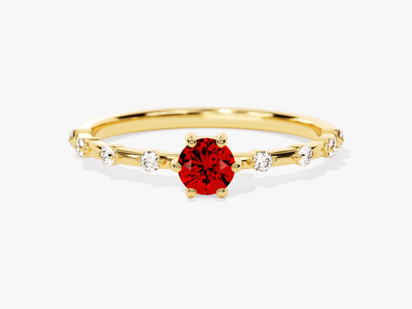 Garnet Birthstone Promise Ring