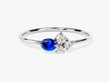 Cluster Sapphire Birthstone Ring