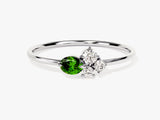 Cluster Emerald Birthstone Ring