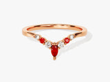 Contour Ruby Birthstone Ring