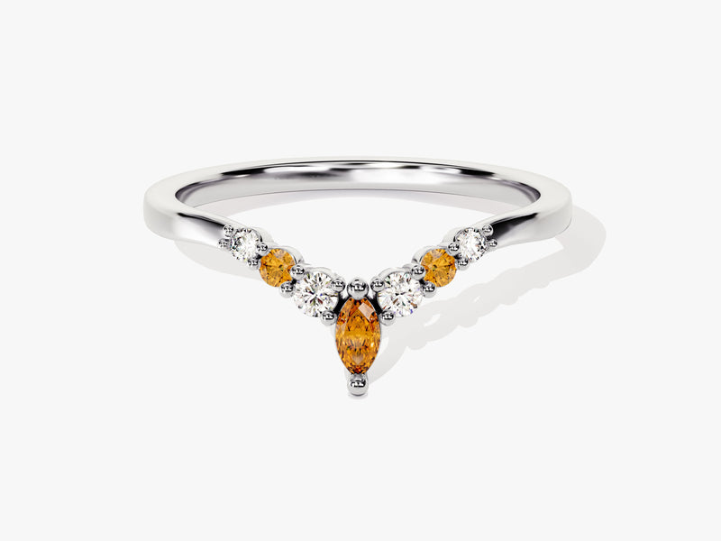 Contour Citrine Birthstone Ring