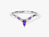 Contour Amethyst Birthstone Ring