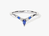 Contour Sapphire Birthstone Ring