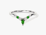 Contour Emerald Birthstone Ring