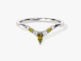 Contour Peridot Birthstone Ring