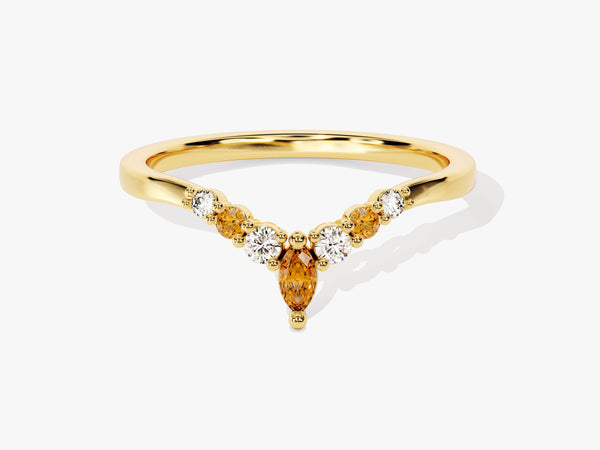 Contour Citrine Birthstone Ring