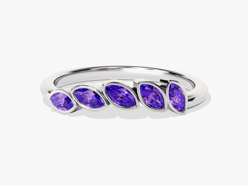 Vine Amethyst Birthstone Ring