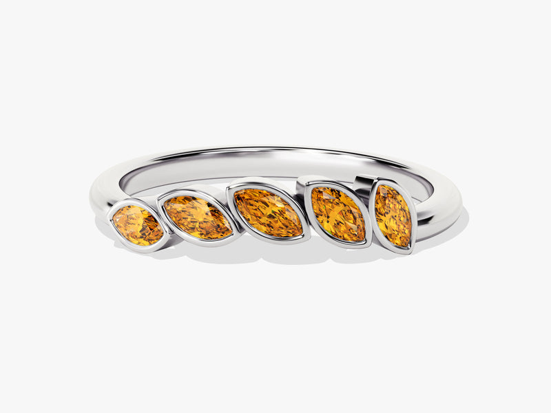 Vine Citrine Birthstone Ring