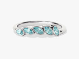 Vine Aquamarine Birthstone Ring