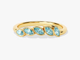 Vine Aquamarine Birthstone Ring