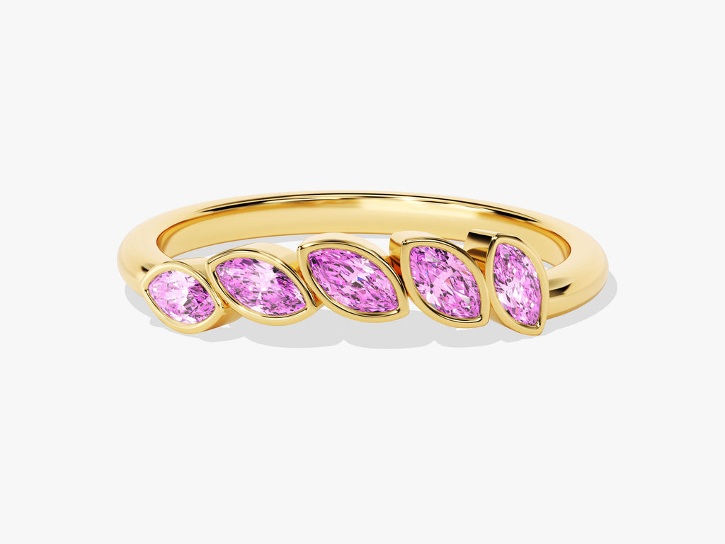Vine Pink Tourmaline Birthstone Ring
