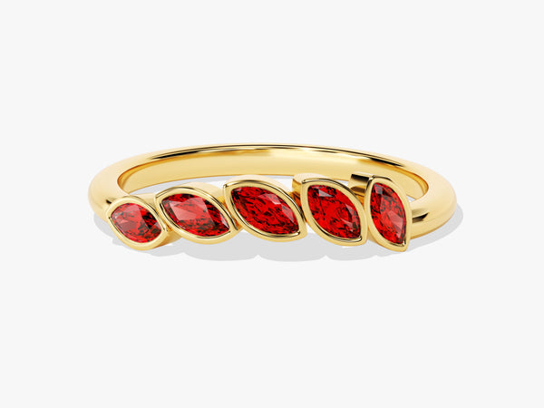 Vine Garnet Birthstone Ring