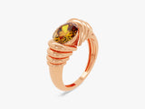 Bold Citrine Birthstone Statement Ring