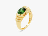 Bold Emerald Birthstone Statement Ring