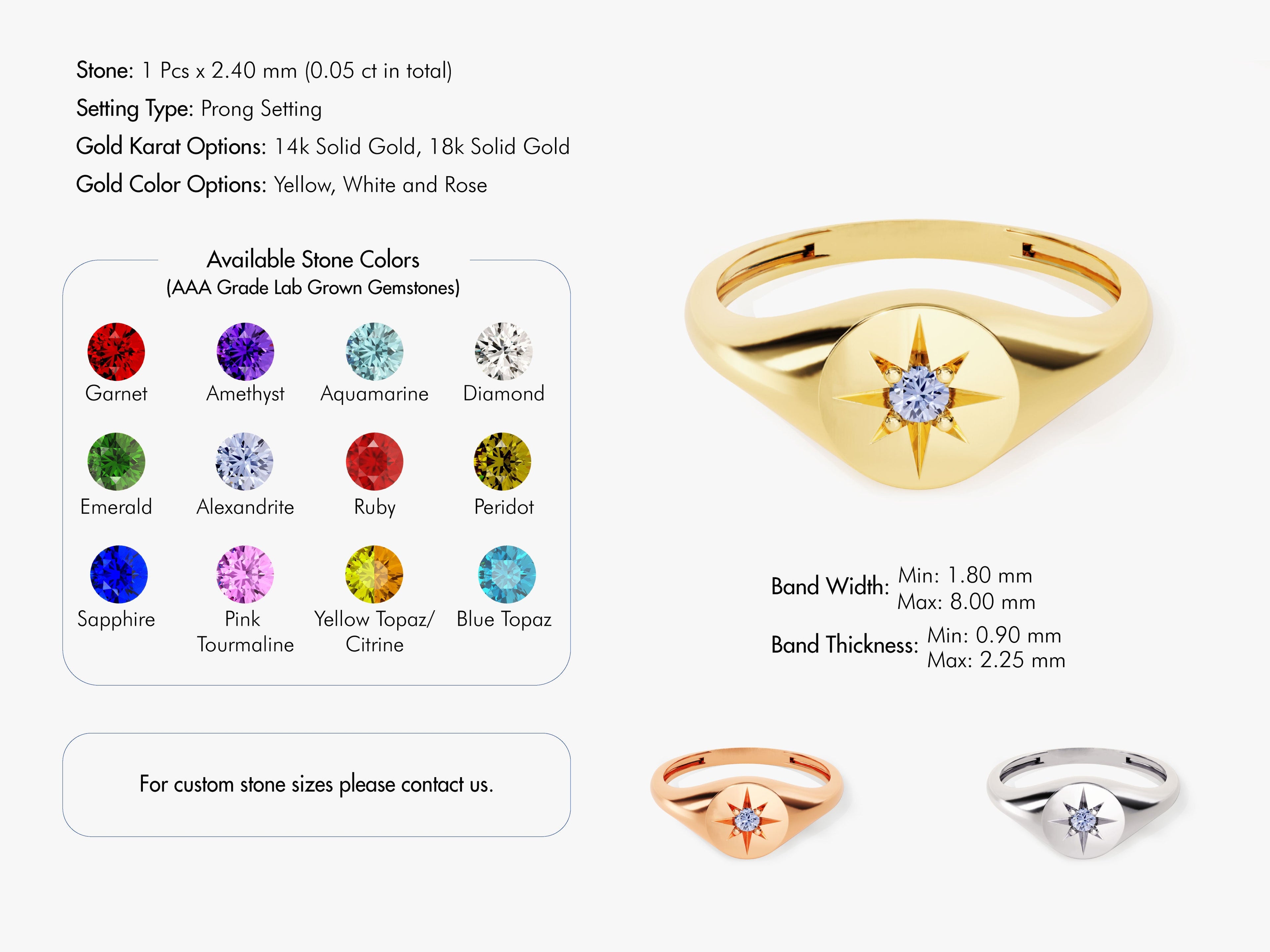 Polaris Alexandrite Birthstone Ring