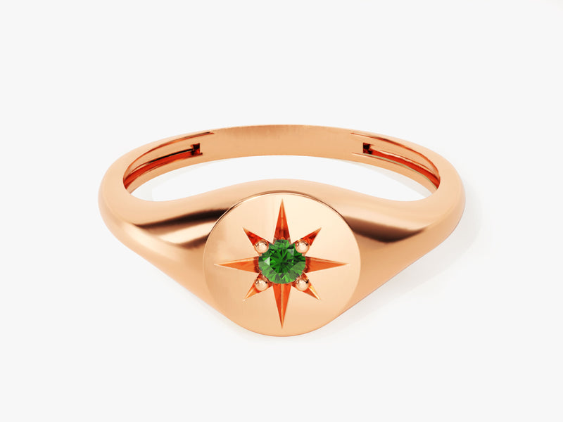 Polaris Emerald Birthstone Ring