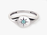 Polaris Aquamarine Birthstone Ring