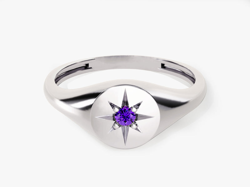 Polaris Amethyst Birthstone Ring