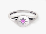 Polaris Pink Tourmaline Birthstone Ring