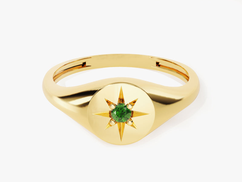 Polaris Emerald Birthstone Ring