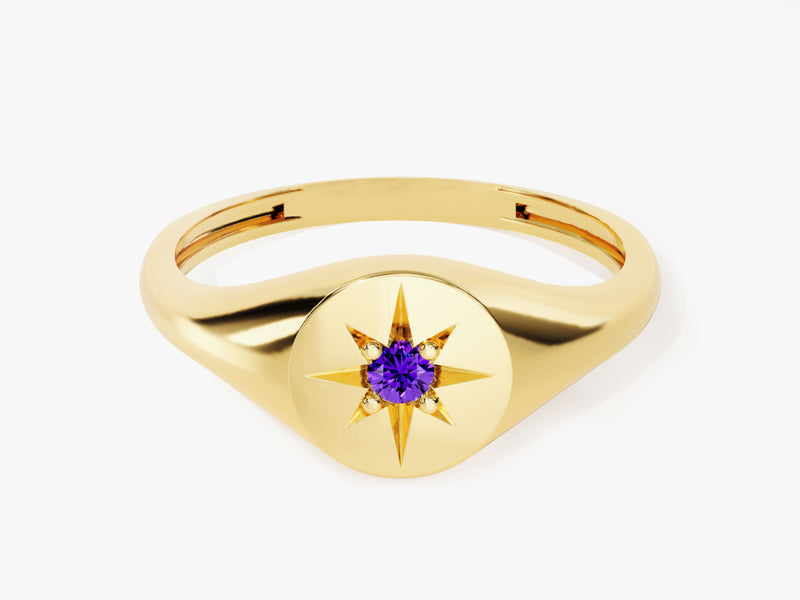 Polaris Amethyst Birthstone Ring