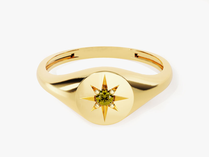 Polaris Peridot Birthstone Ring