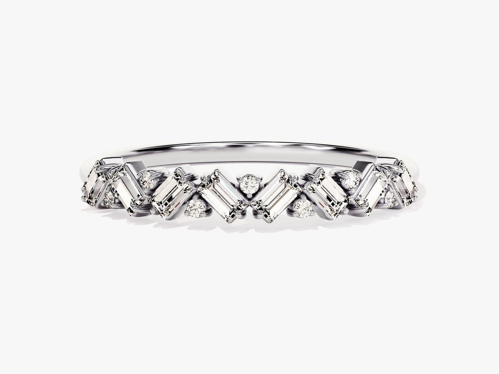 Zig Zag Diamond Birthstone Ring