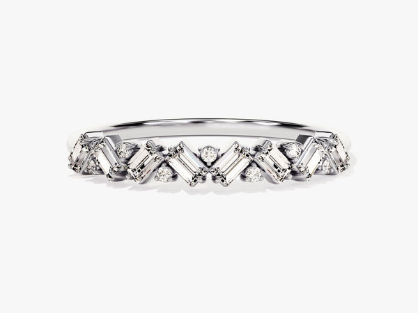 Zig Zag Diamond Birthstone Ring