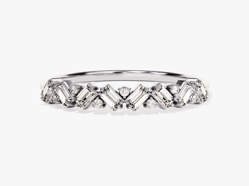 Zig Zag Diamond Birthstone Ring