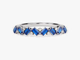 Zig Zag Sapphire Birthstone Ring