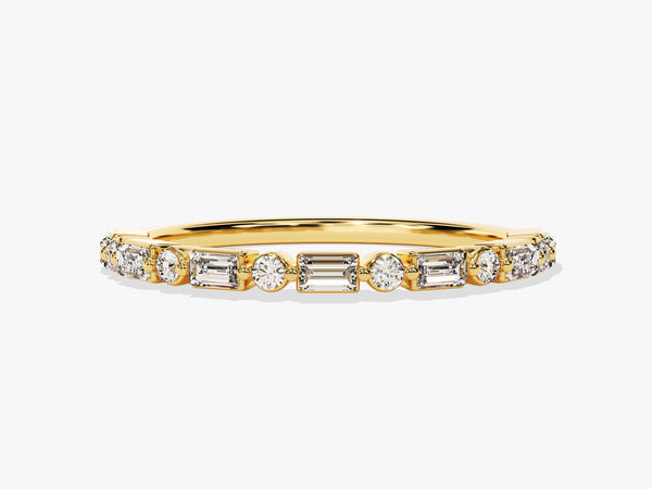 Baguette Diamond Birthstone Ring