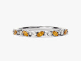 Marquise Citrine Birthstone Ring