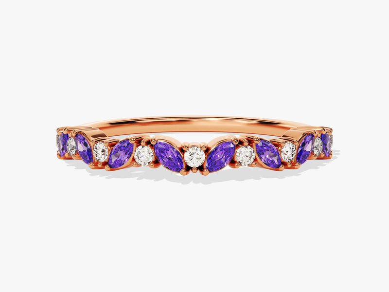 Blossom Amethyst Birthstone Ring