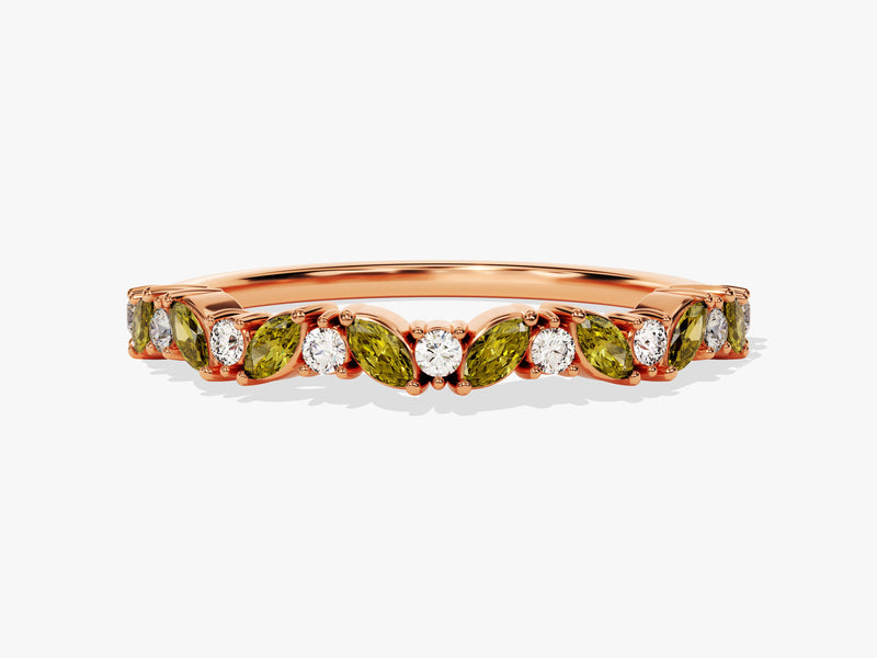 Blossom Peridot Birthstone Ring