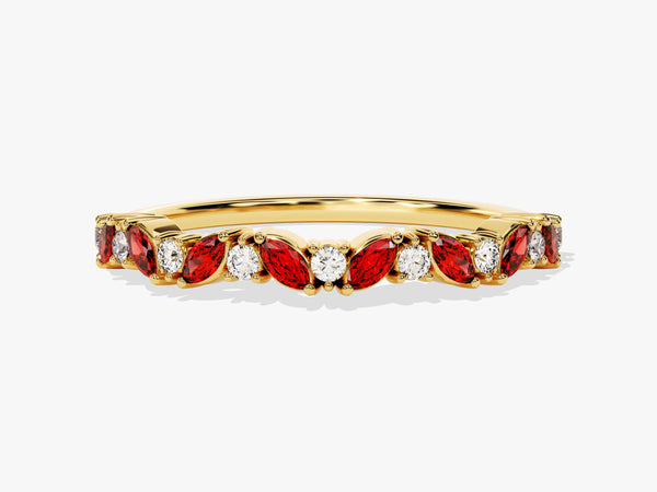 Blossom Garnet Birthstone Ring