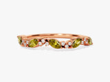 Petite Cluster Peridot Birthstone Ring