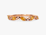 Petite Cluster Citrine Birthstone Ring