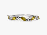 Petite Cluster Peridot Birthstone Ring