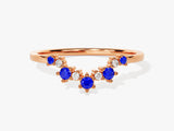 Sapphire Birthstone Crown Ring