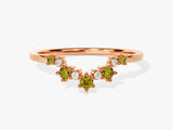 Peridot Birthstone Crown Ring