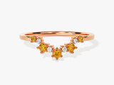 Citrine Birthstone Crown Ring