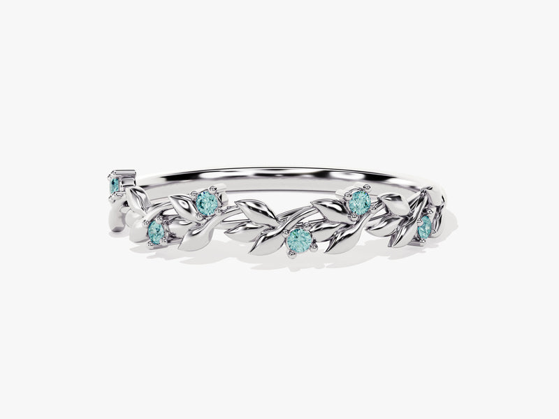 Blooming Aquamarine Birthstone Ring